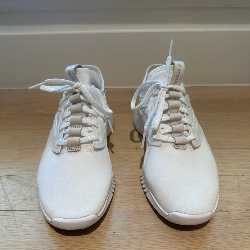 Reebok White Lace-Up Sneakers